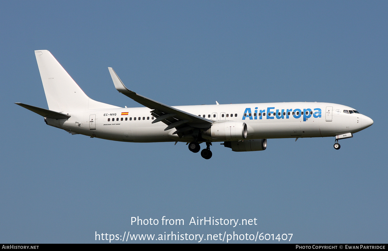 Aircraft Photo of EC-NVQ | Boeing 737-8AS | Air Europa | AirHistory.net #601407