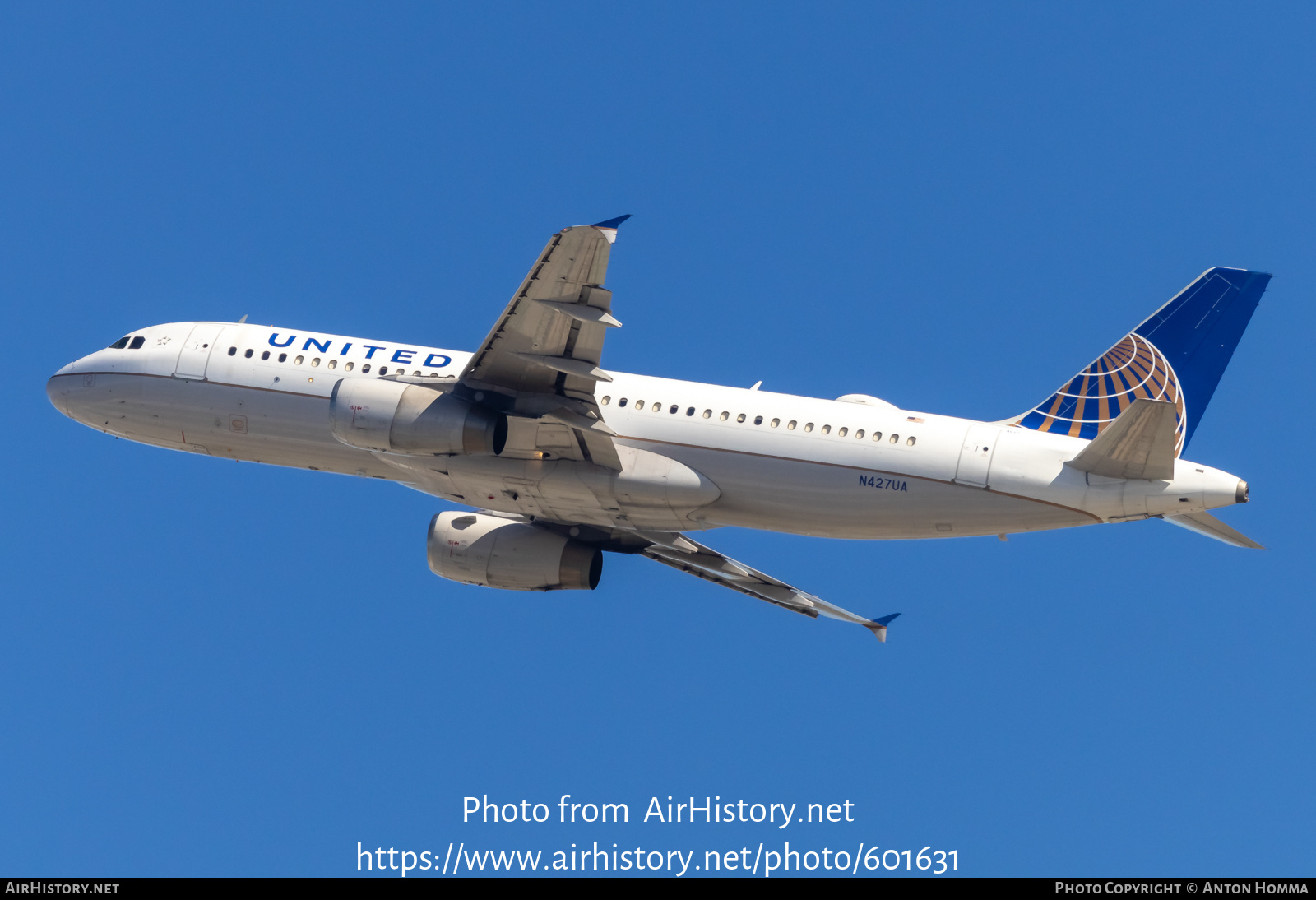 Aircraft Photo of N427UA | Airbus A320-232 | United Airlines | AirHistory.net #601631