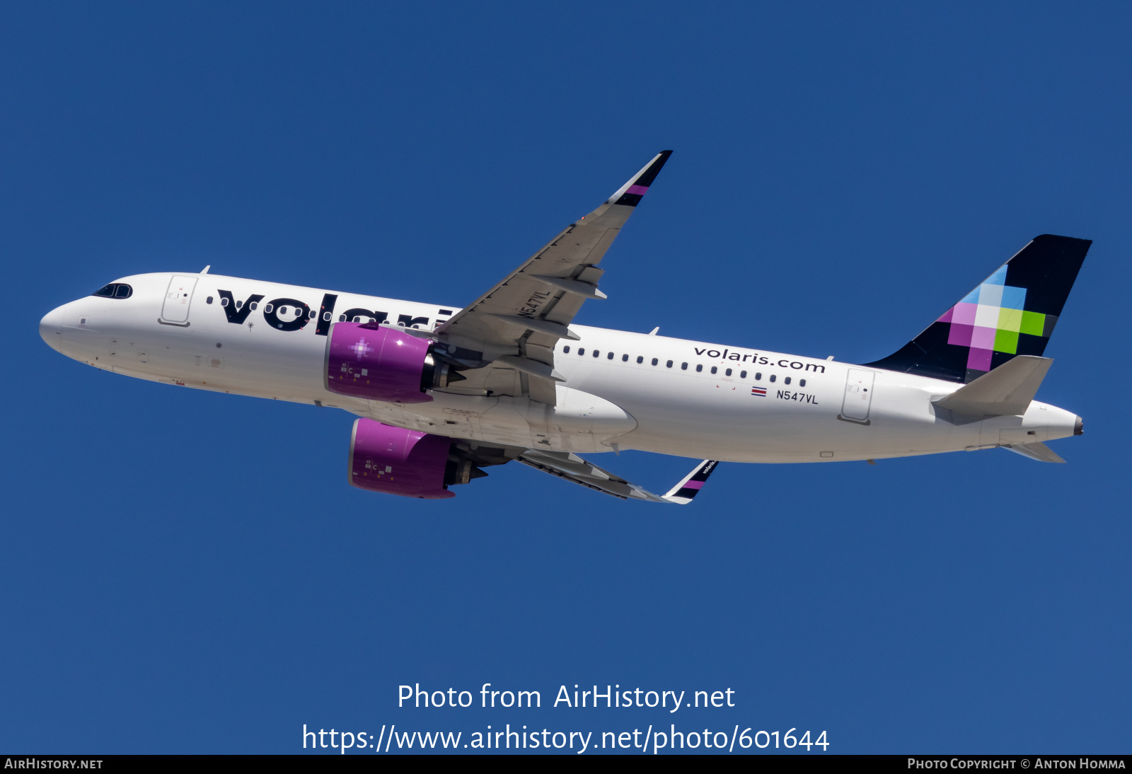 Aircraft Photo of N547VL | Airbus A320-271N | Volaris | AirHistory.net #601644