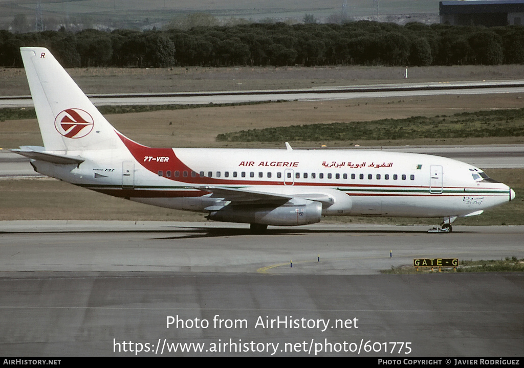 Aircraft Photo of 7T-VER | Boeing 737-2D6/Adv | Air Algérie | AirHistory.net #601775