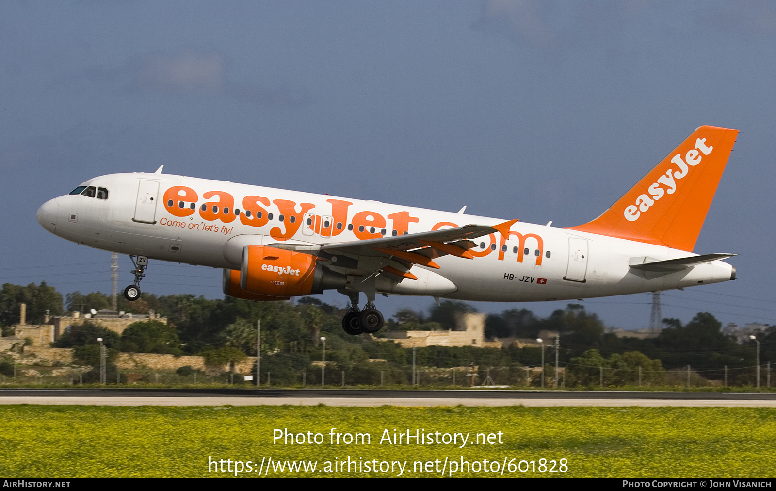 Aircraft Photo of HB-JZV | Airbus A319-112 | EasyJet | AirHistory.net #601828