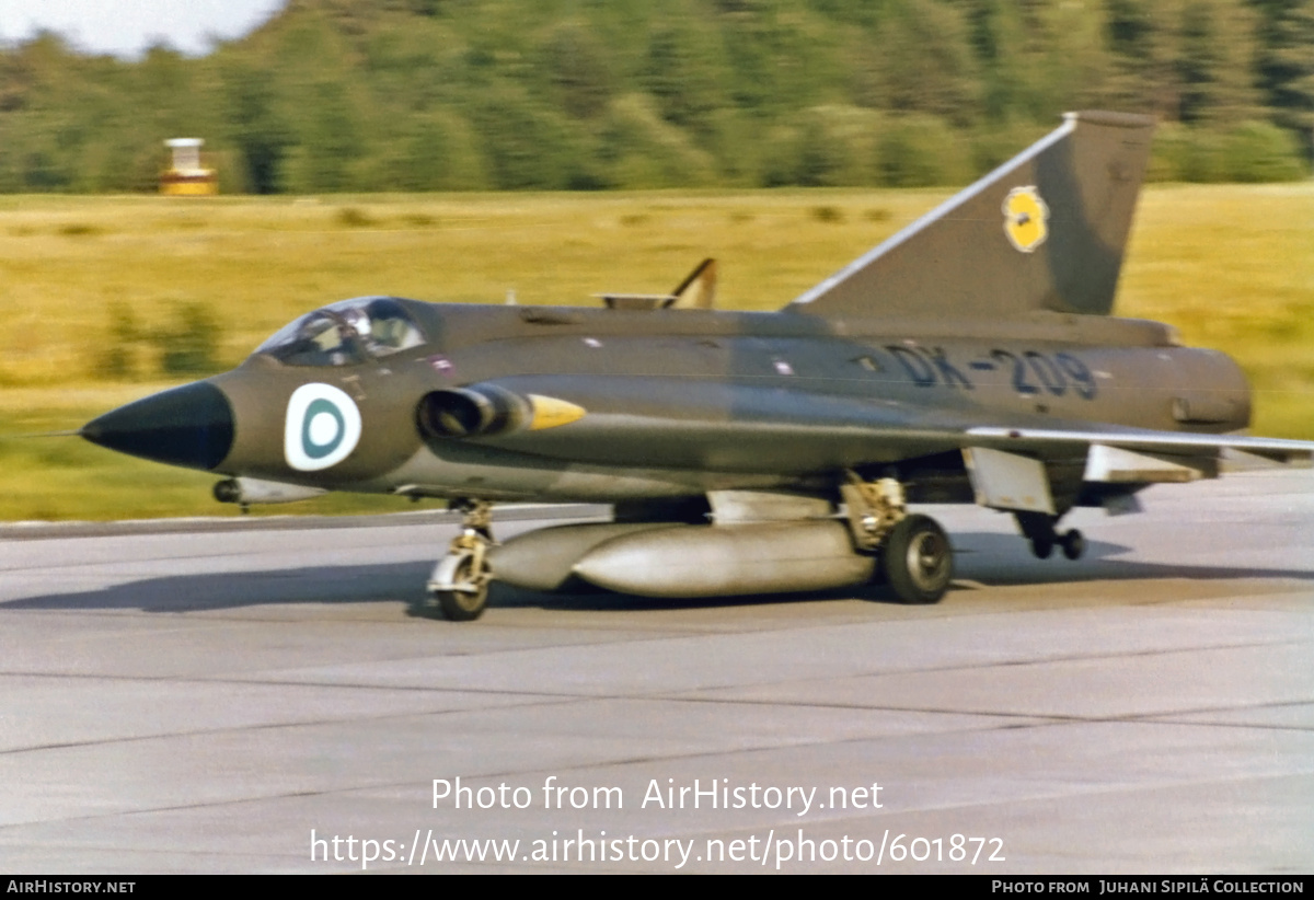 Aircraft Photo of DK-209 | Saab J35XS Draken | Finland - Air Force ...