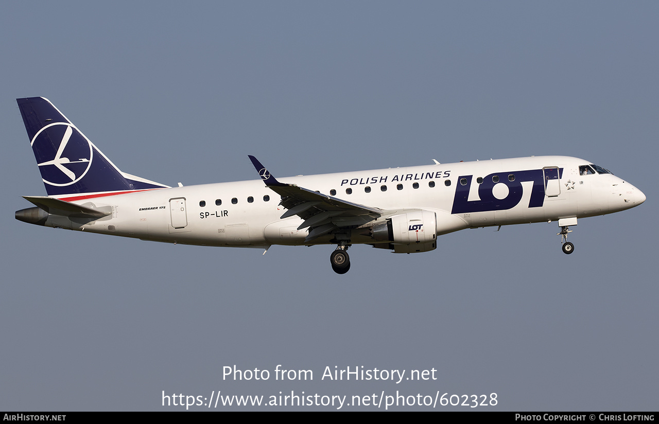 Aircraft Photo of SP-LIR | Embraer 175STD (ERJ-170-200STD) | LOT Polish Airlines - Polskie Linie Lotnicze | AirHistory.net #602328