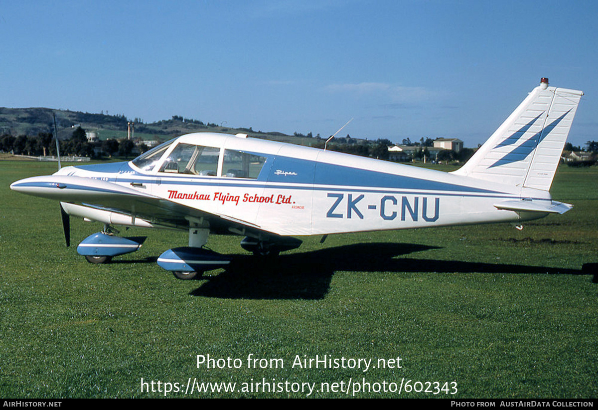 Aircraft Photo of ZK-CNU | Piper PA-28-140 Cherokee | Manukau Flying School | AirHistory.net #602343