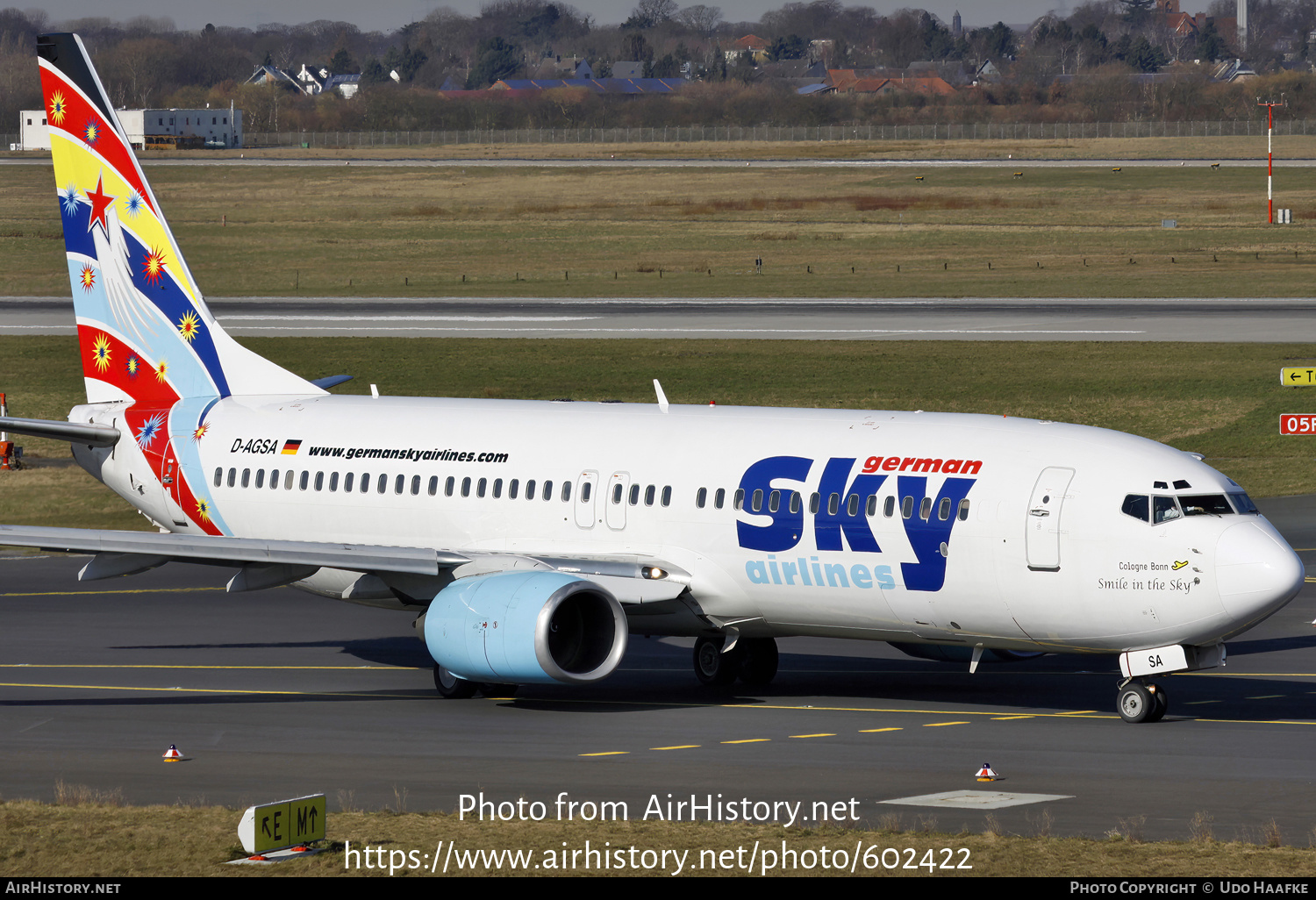 Aircraft Photo of D-AGSA | Boeing 737-883 | German Sky Airlines | AirHistory.net #602422