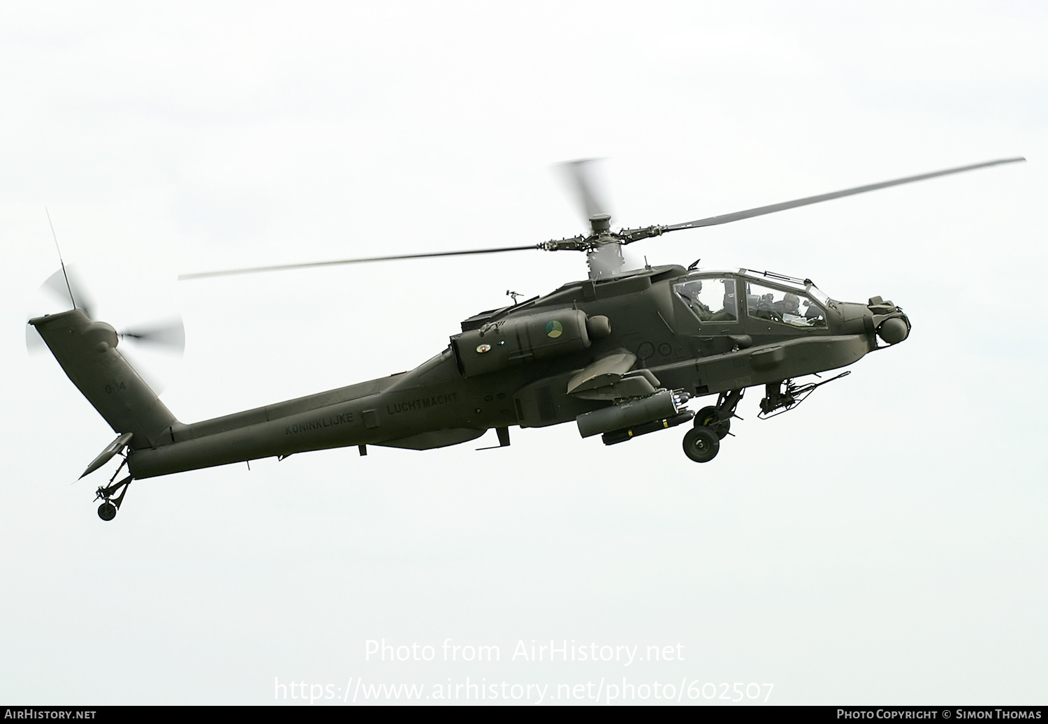 Aircraft Photo of Q-14 | Boeing AH-64D Apache Longbow | Netherlands - Air Force | AirHistory.net #602507