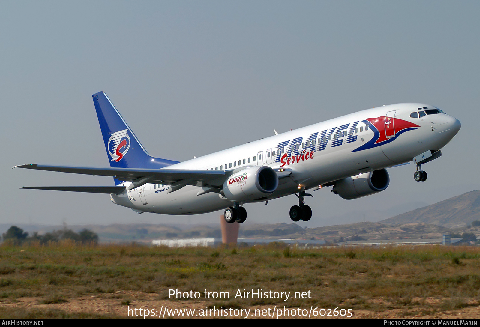 Aircraft Photo of OK-TVE | Boeing 737-86Q | Travel Service | AirHistory.net #602605