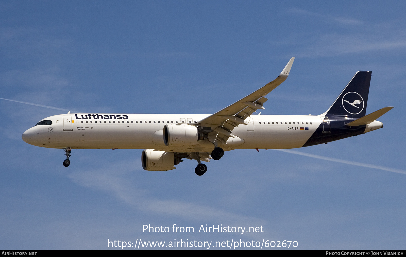 Aircraft Photo of D-AIEF | Airbus A321-271NX | Lufthansa | AirHistory.net #602670