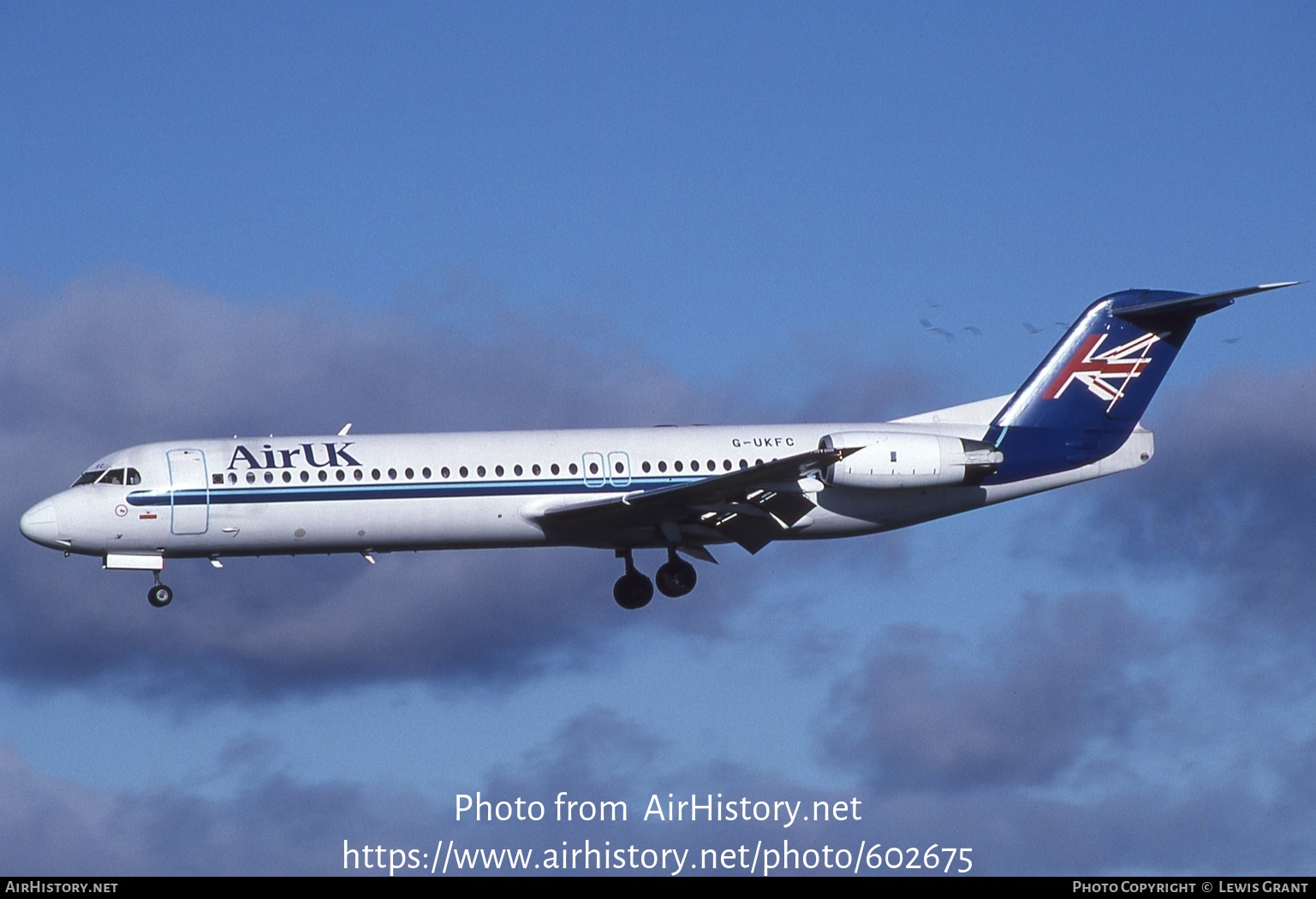 Aircraft Photo of G-UKFC | Fokker 100 (F28-0100) | Air UK | AirHistory.net #602675