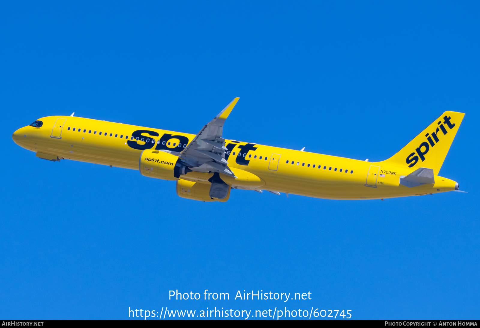 Aircraft Photo of N702NK | Airbus A321-271NX | Spirit Airlines | AirHistory.net #602745