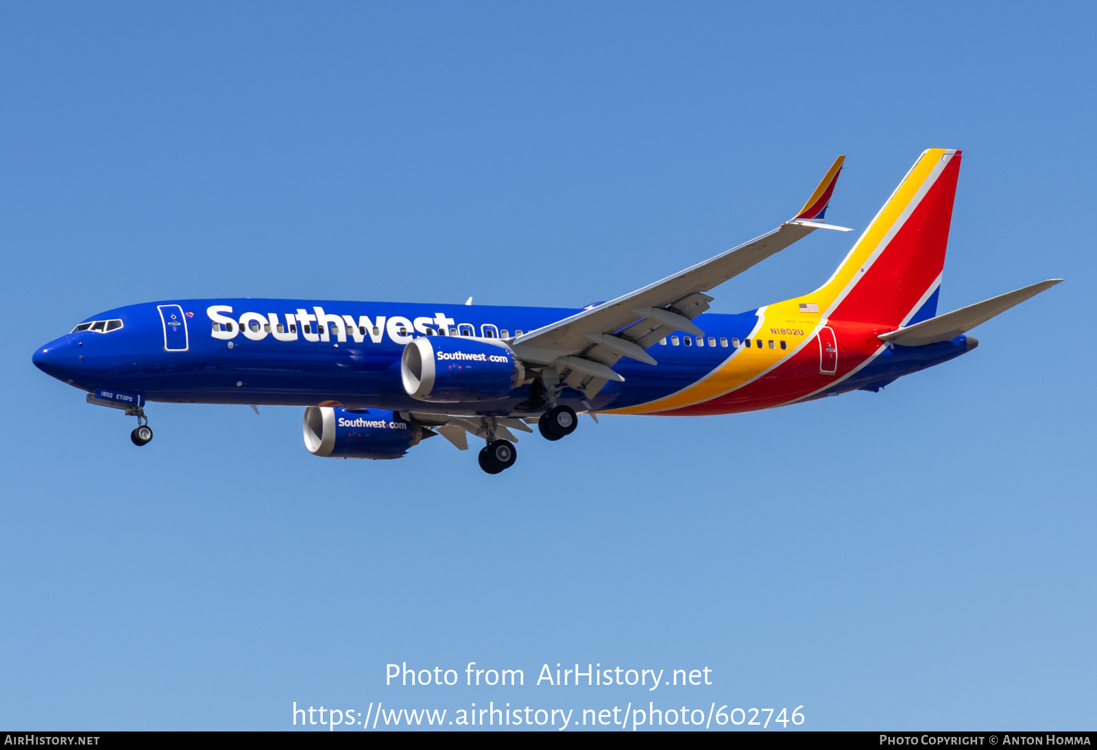 Aircraft Photo of N1802U | Boeing 737-8 Max 8 | Southwest Airlines | AirHistory.net #602746