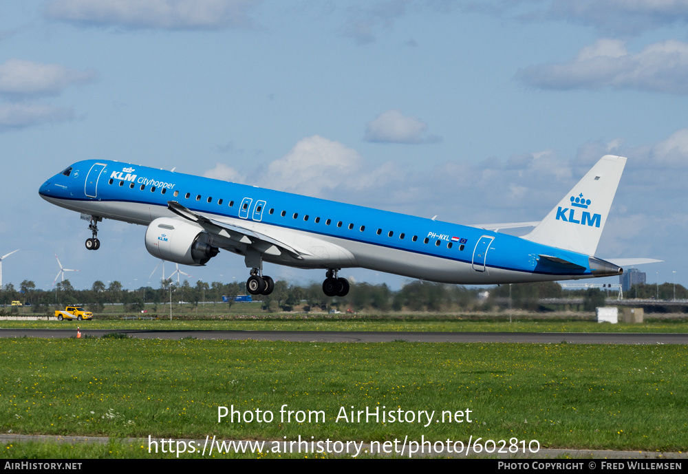 Aircraft Photo of PH-NXL | Embraer 195-E2 (ERJ-190-400) | KLM Cityhopper | AirHistory.net #602810