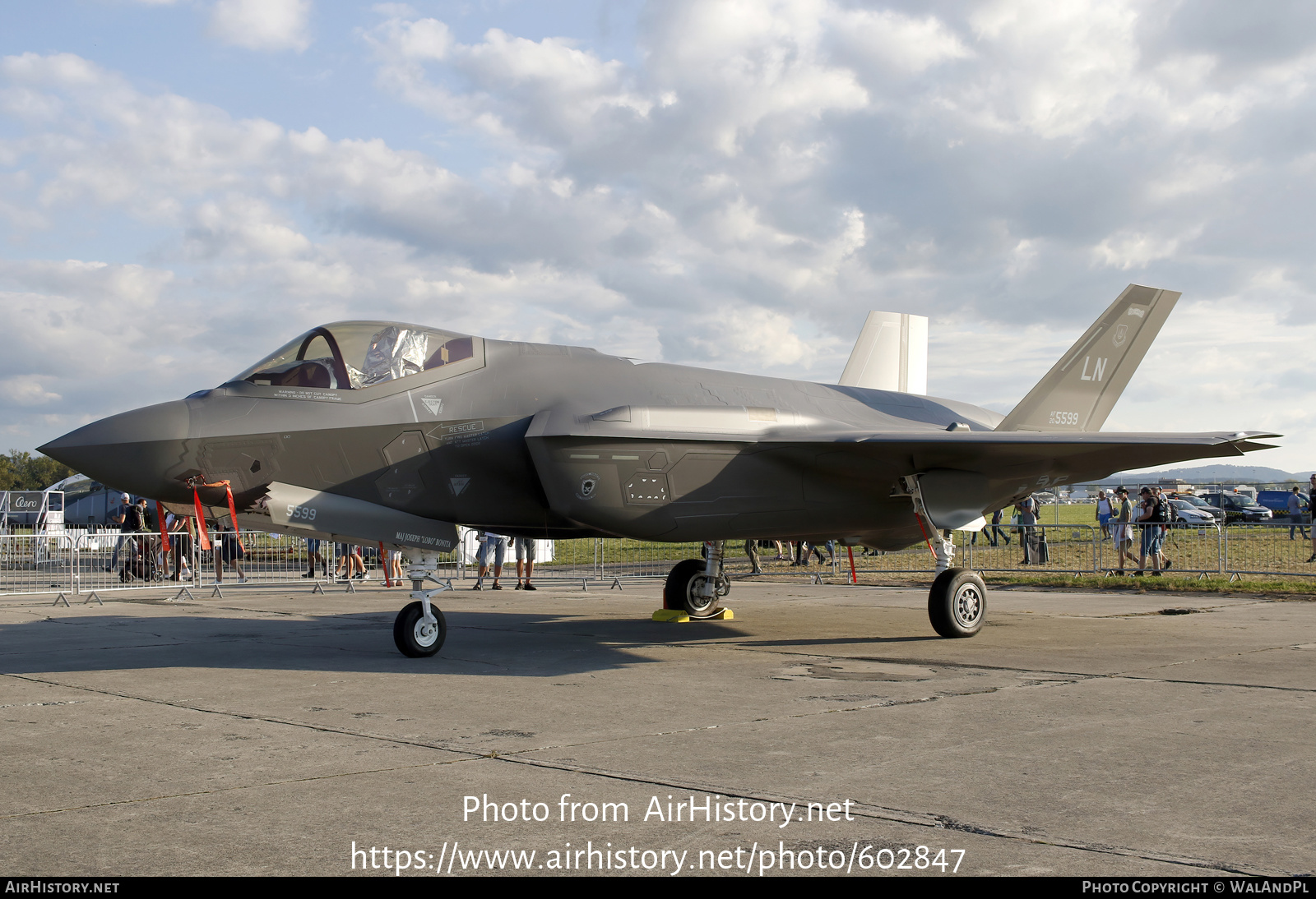 Aircraft Photo of 20-5599 / AF20-5599 | Lockheed Martin F-35A Lightning II | USA - Air Force | AirHistory.net #602847