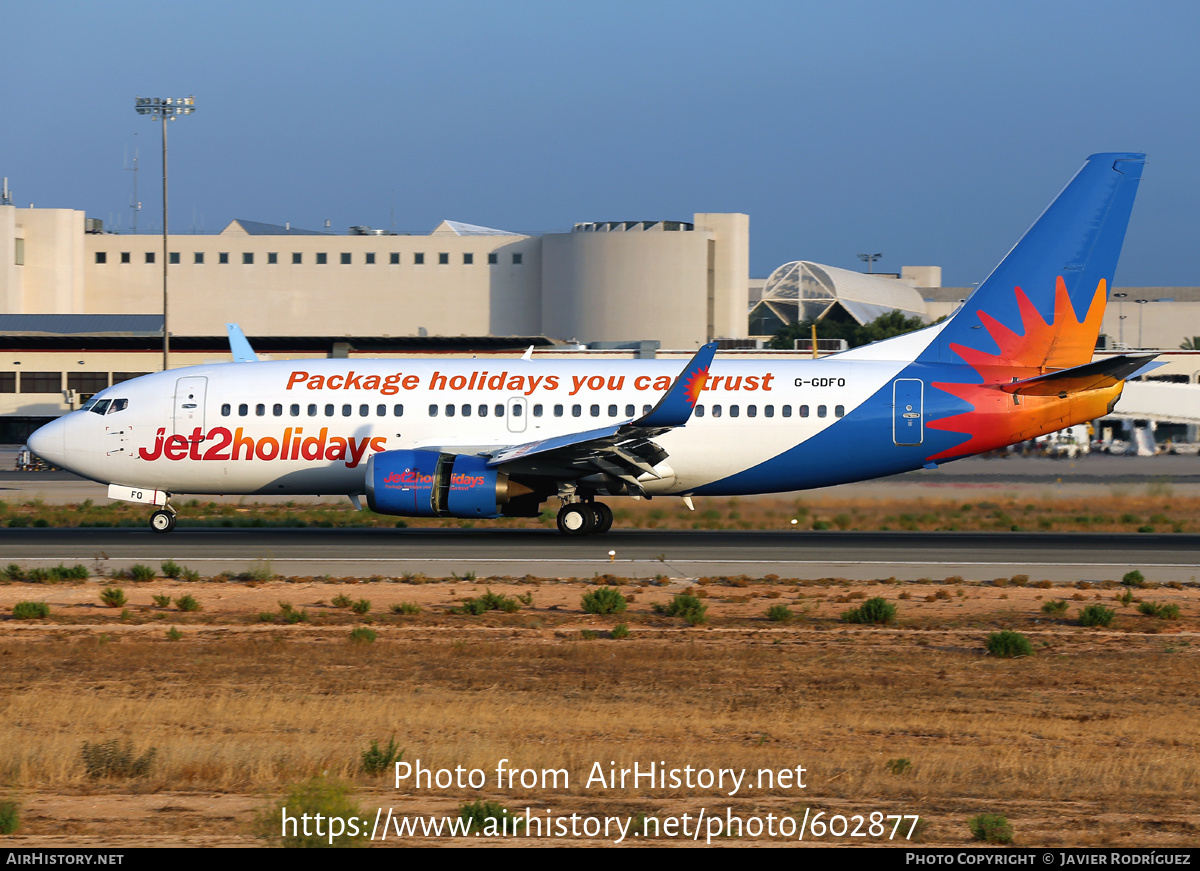 Aircraft Photo of G-GDFO | Boeing 737-3U3 | Jet2 Holidays | AirHistory.net #602877