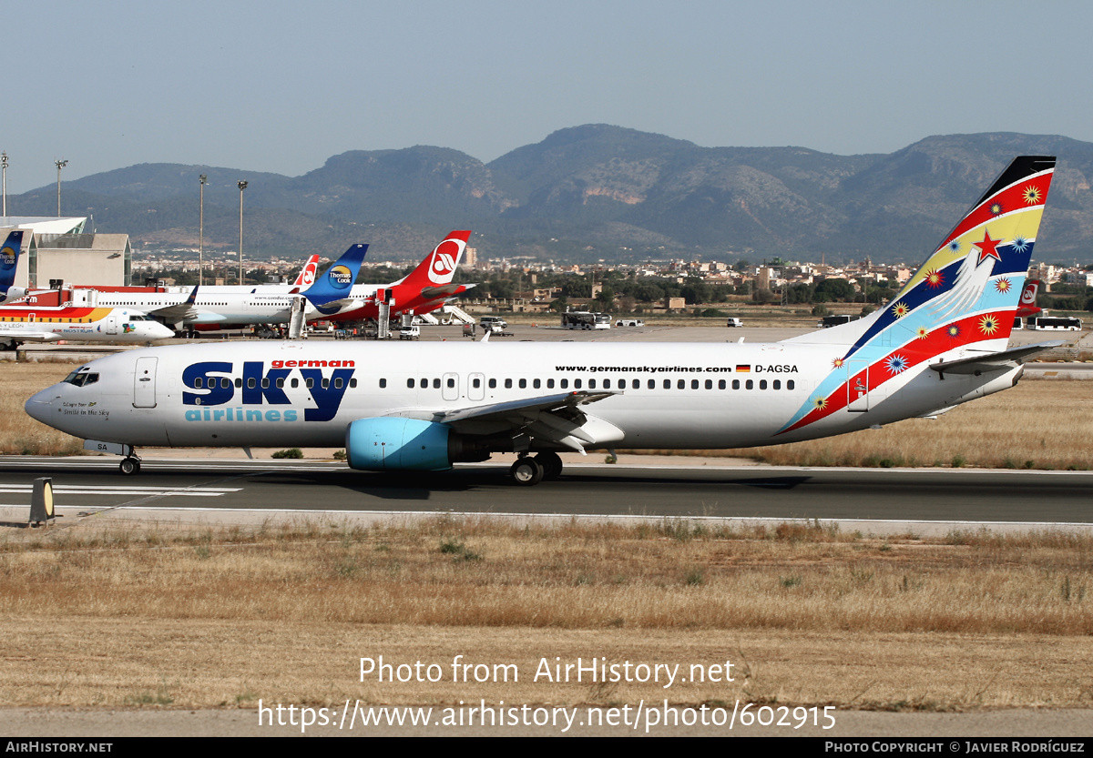 Aircraft Photo of D-AGSA | Boeing 737-883 | German Sky Airlines | AirHistory.net #602915