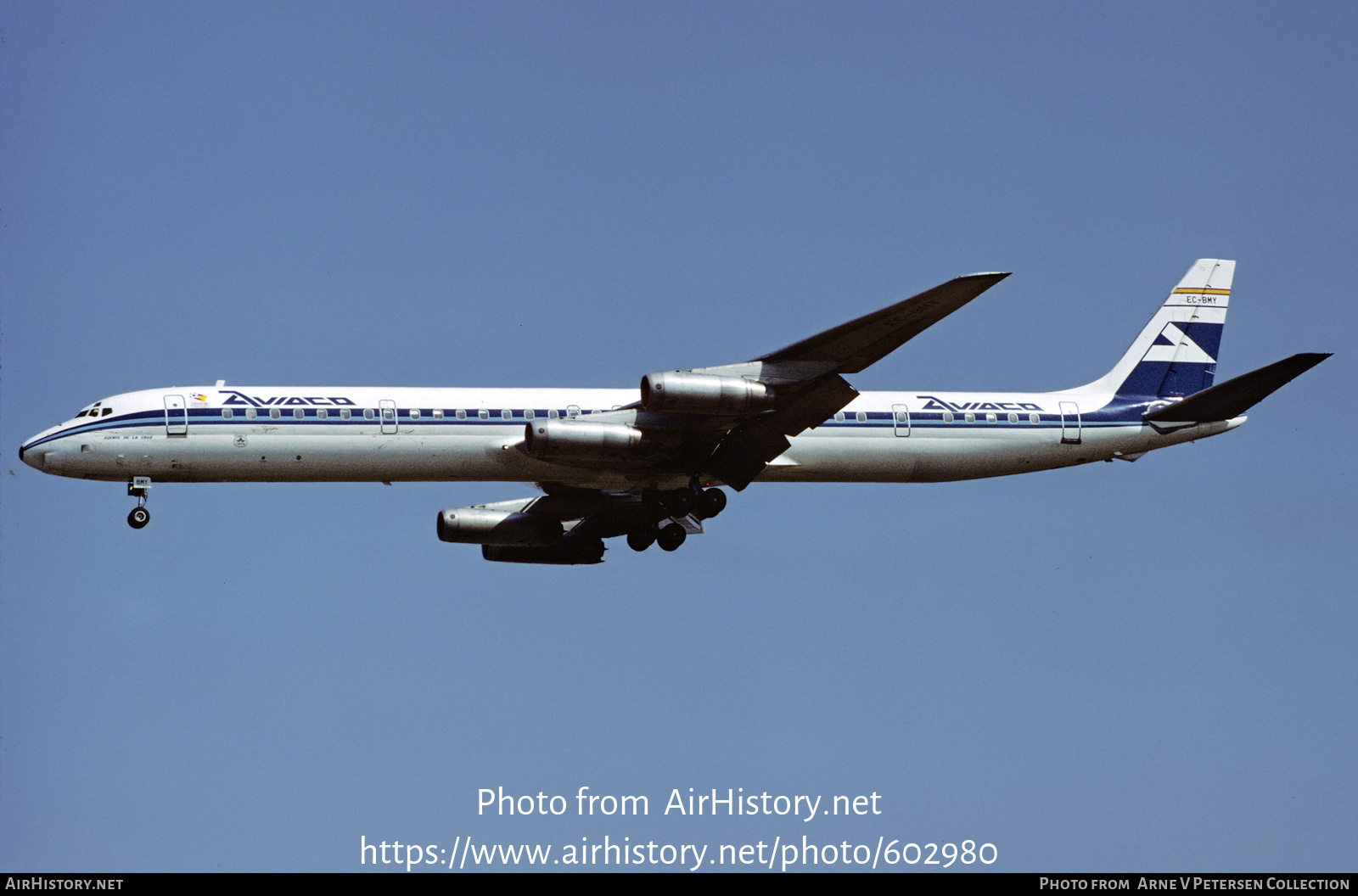 Aircraft Photo of EC-BMY | McDonnell Douglas DC-8-63 | Aviaco | AirHistory.net #602980