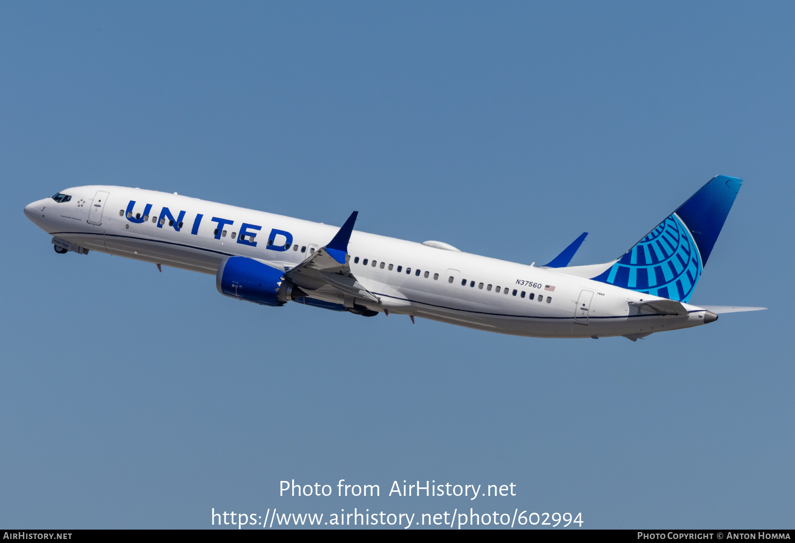 Aircraft Photo of N37560 | Boeing 737-9 Max 9 | United Airlines | AirHistory.net #602994