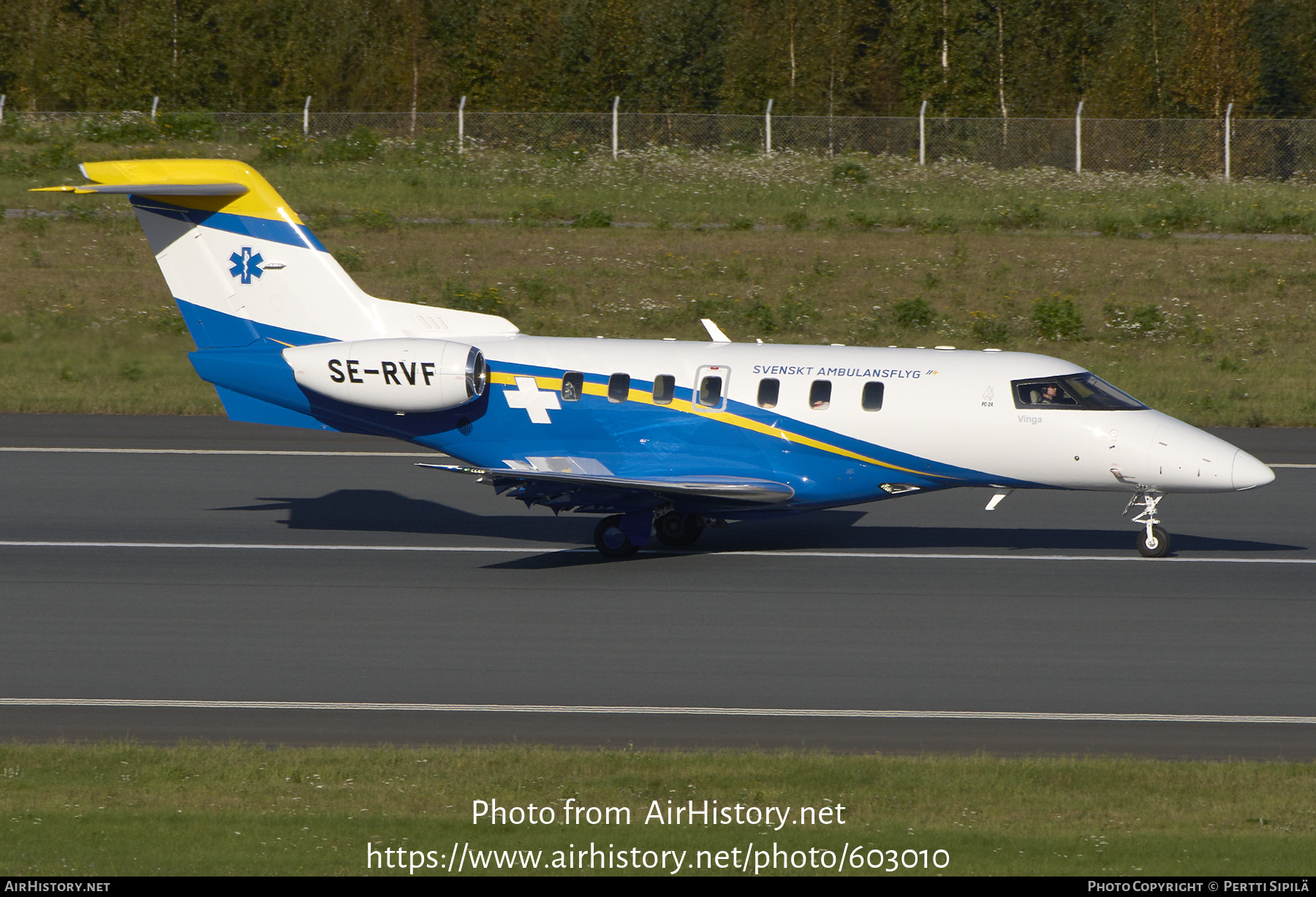 Aircraft Photo of SE-RVF | Pilatus PC-24 | Svenskt Ambulansflyg | AirHistory.net #603010