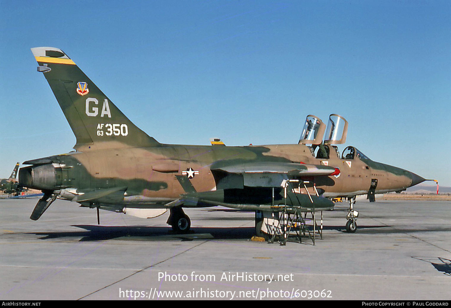 Aircraft Photo of 63-8350 / 63-350 | Republic F-105G Thunderchief | USA - Air Force | AirHistory.net #603062