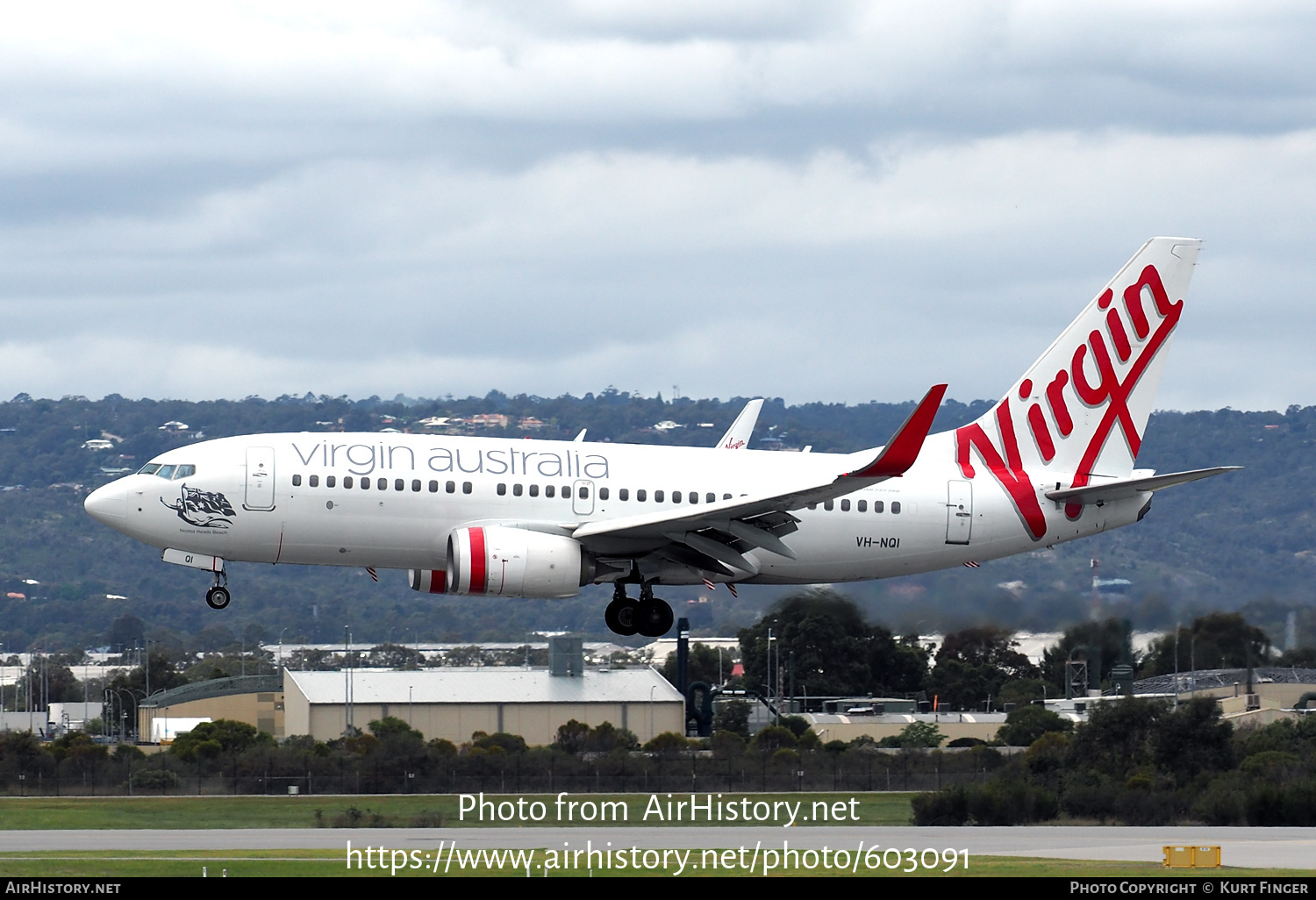 Aircraft Photo of VH-NQI | Boeing 737-7K2 | Virgin Australia Airlines | AirHistory.net #603091