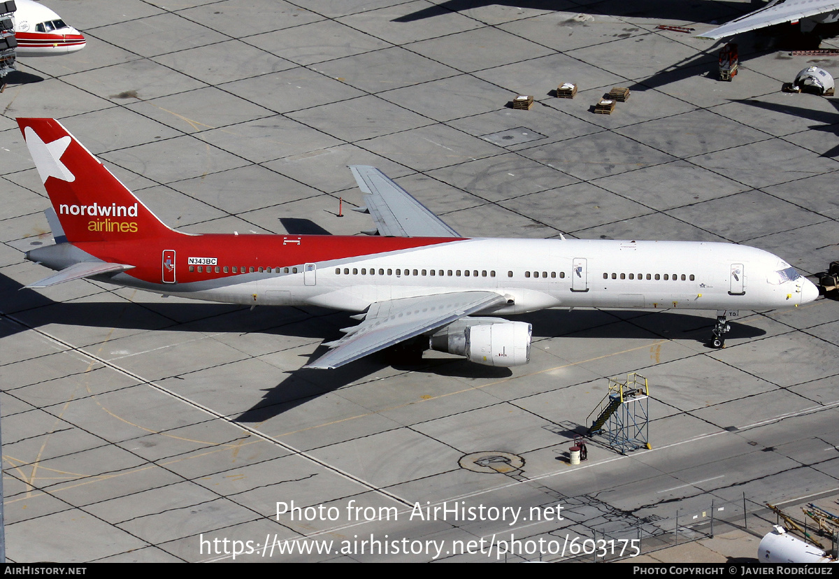 Aircraft Photo of N343BC | Boeing 757-231 | Nordwind Airlines | AirHistory.net #603175