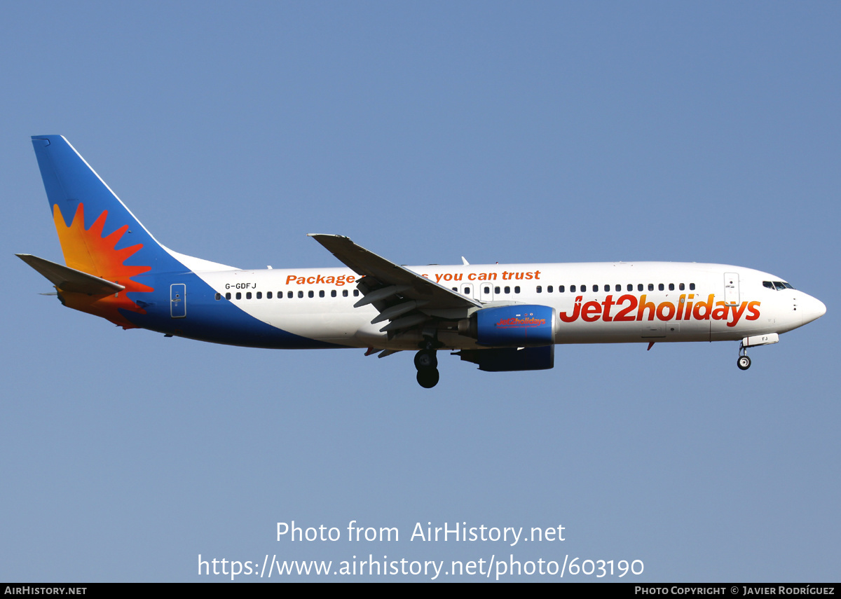 Aircraft Photo of G-GDFJ | Boeing 737-804 | Jet2 Holidays | AirHistory.net #603190