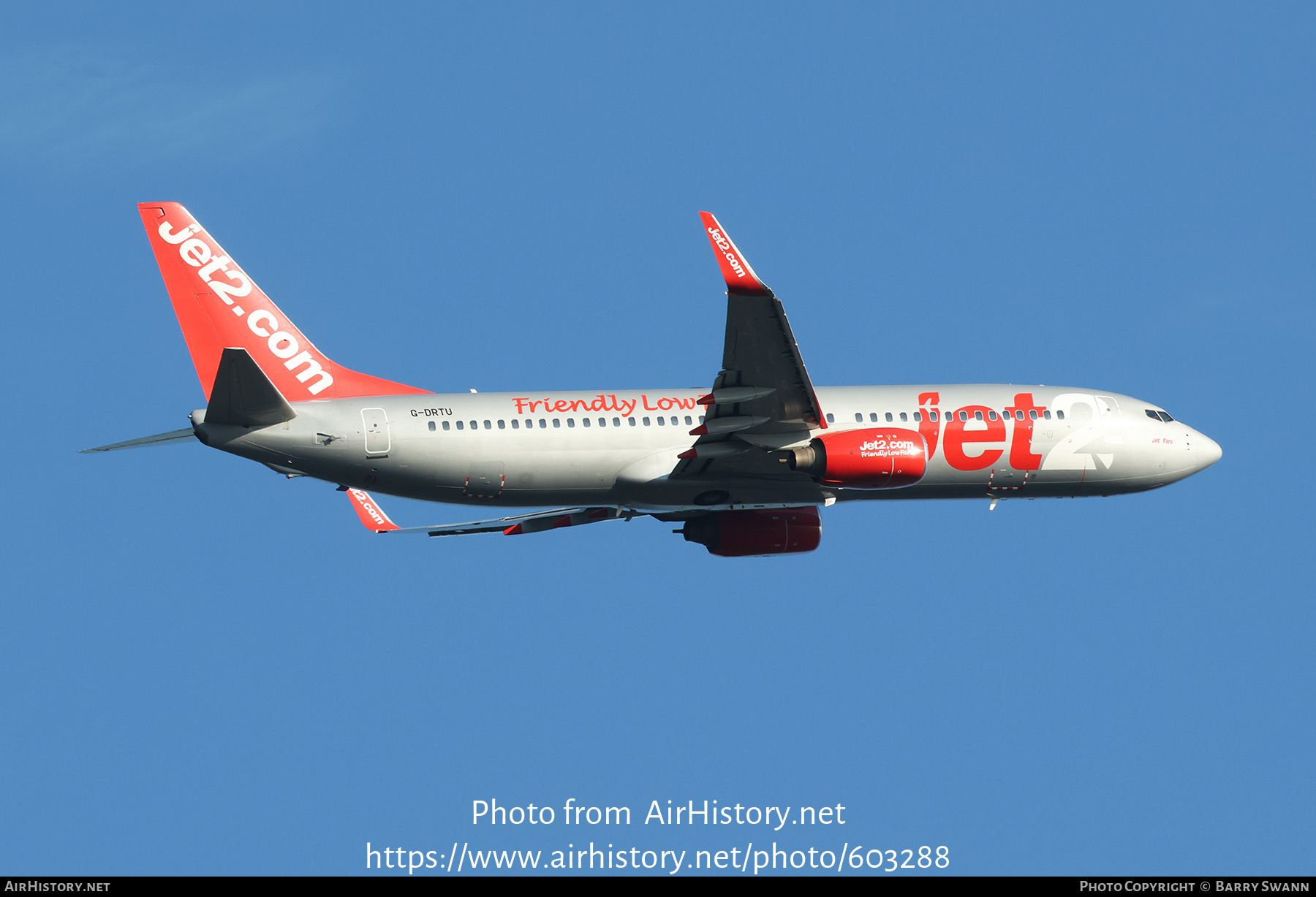 Aircraft Photo of G-DRTU | Boeing 737-86N | Jet2 | AirHistory.net #603288