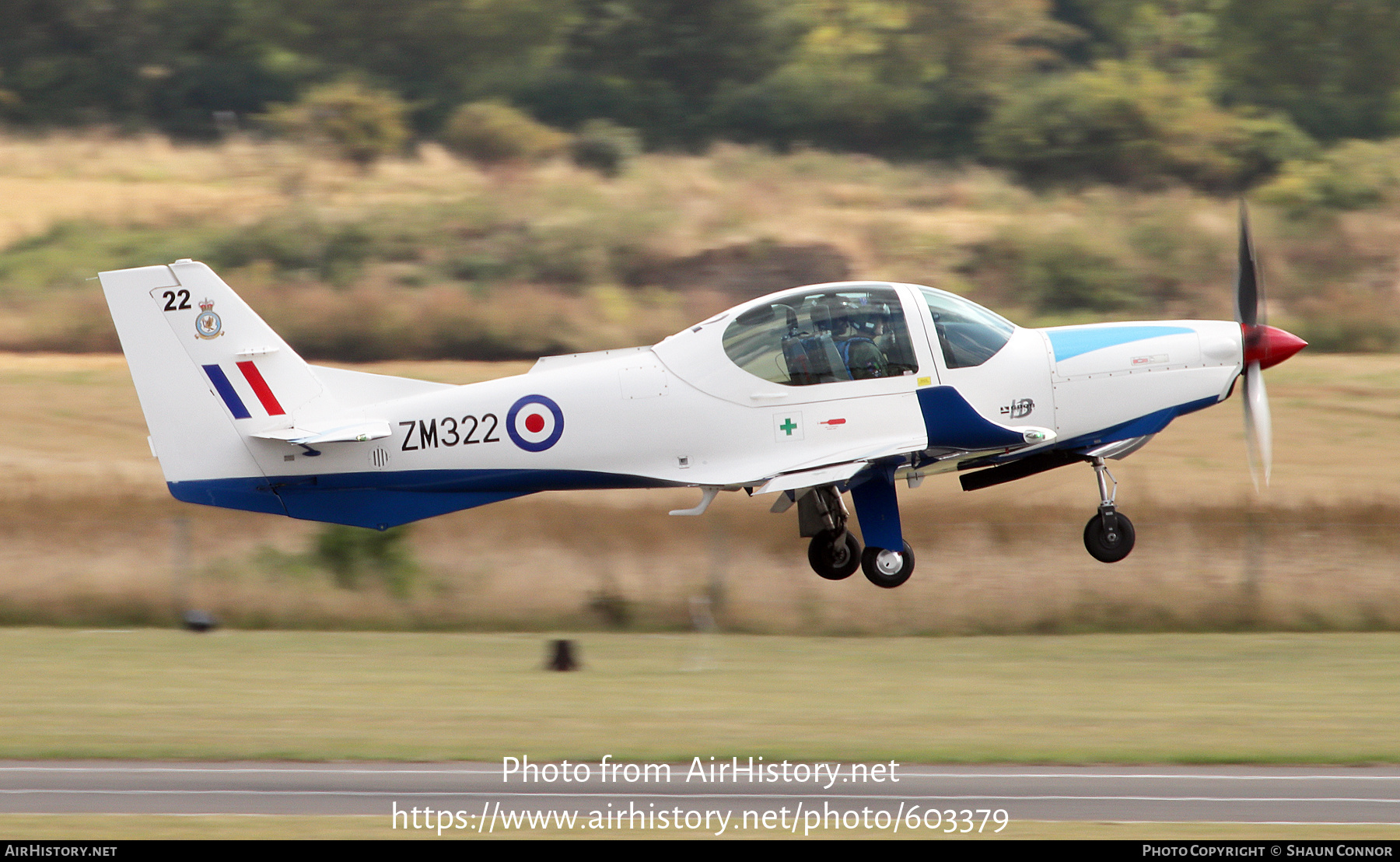 Aircraft Photo of ZM322 | Grob G-120TP Prefect T1 | UK - Air Force | AirHistory.net #603379