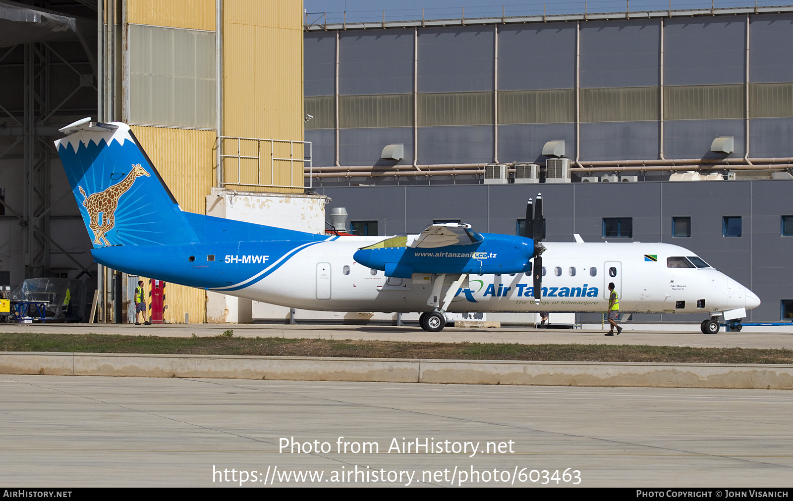 Aircraft Photo of 5H-MWF | Bombardier DHC-8-311Q Dash 8 | Air Tanzania | AirHistory.net #603463