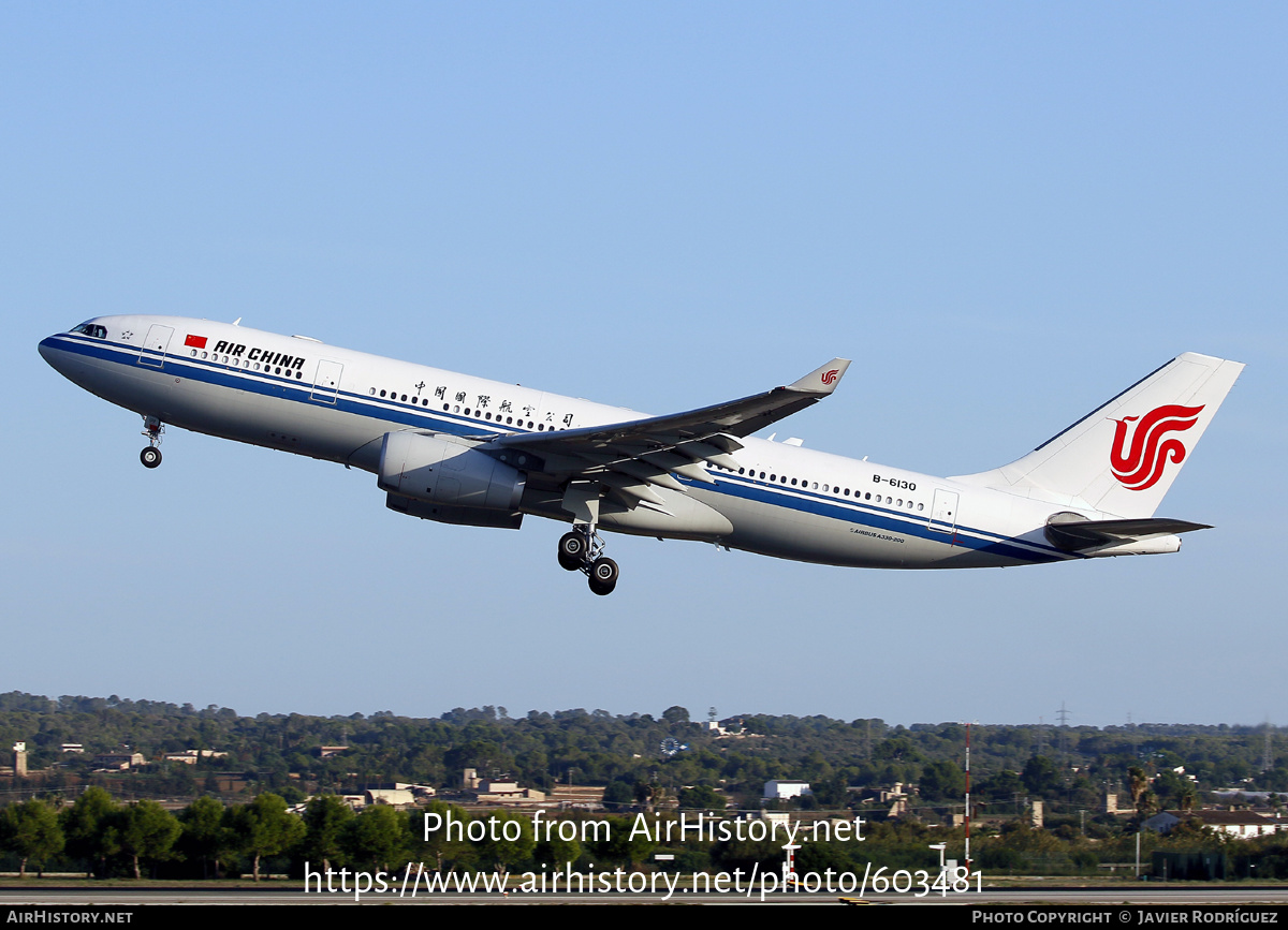 Aircraft Photo of B-6130 | Airbus A330-243 | Air China | AirHistory.net #603481