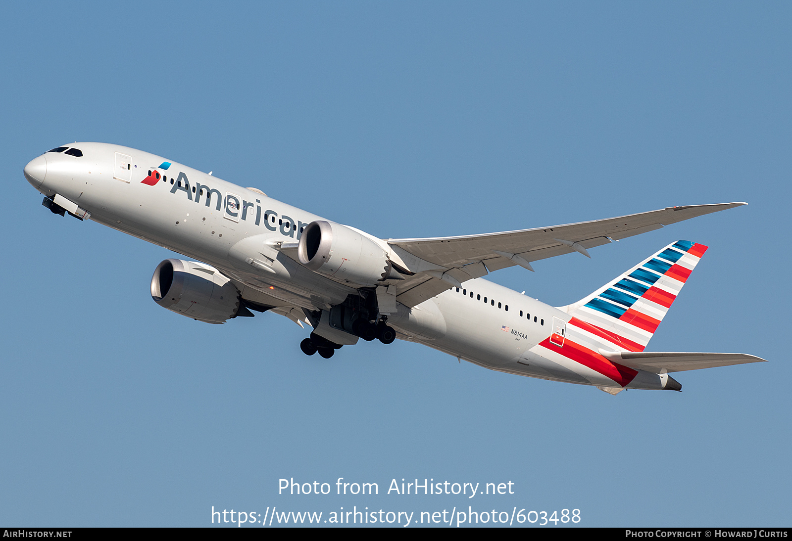 Aircraft Photo of N814AA | Boeing 787-8 Dreamliner | American Airlines | AirHistory.net #603488