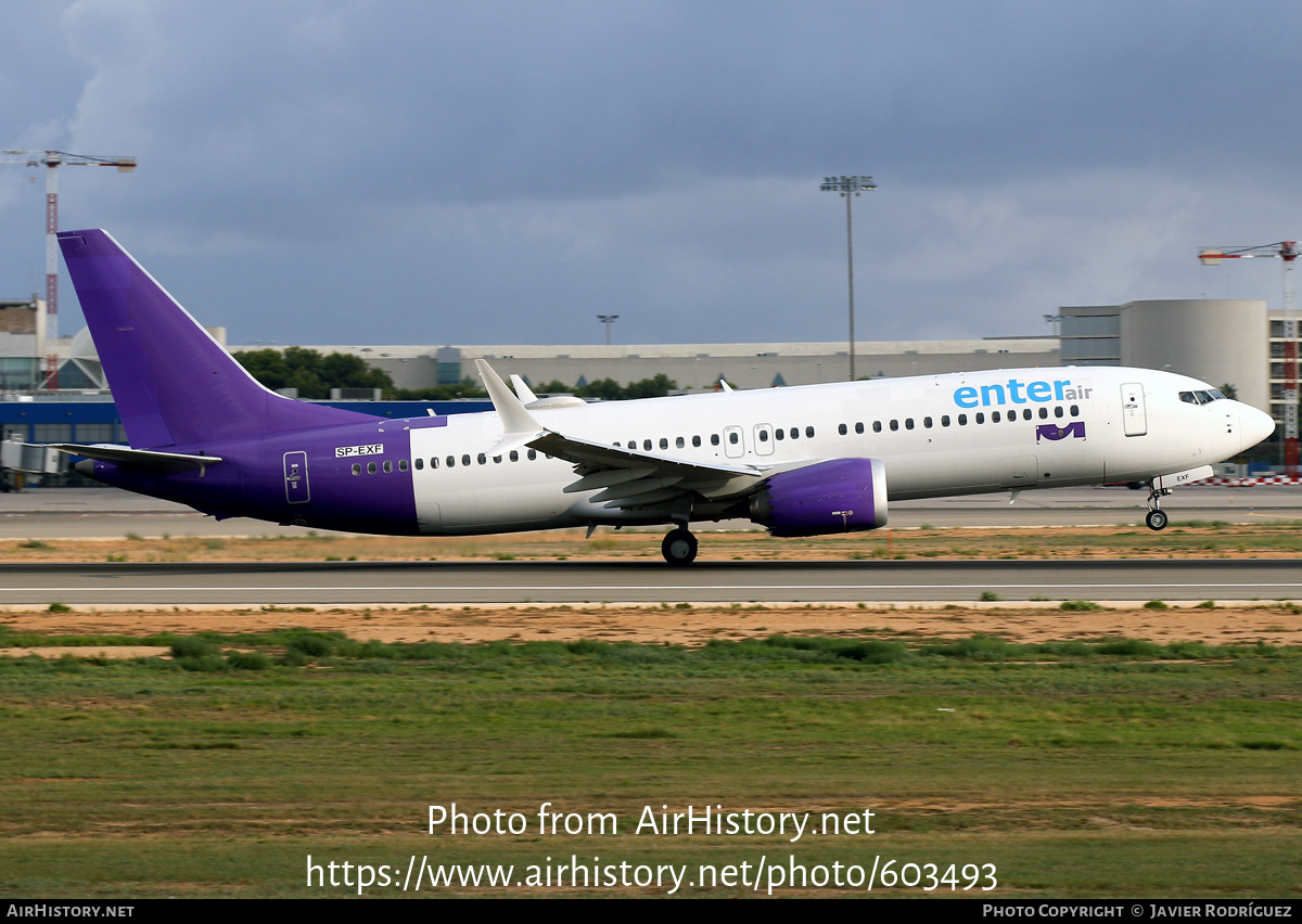 Aircraft Photo of SP-EXF | Boeing 737-8 Max 8 | Enter Air | AirHistory.net #603493