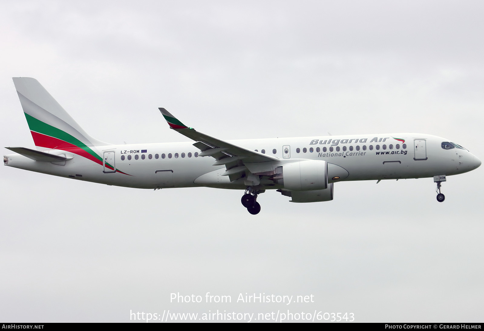 Aircraft Photo of LZ-ROM | Airbus A220-371 (BD-500-1A11) | Bulgaria Air | AirHistory.net #603543