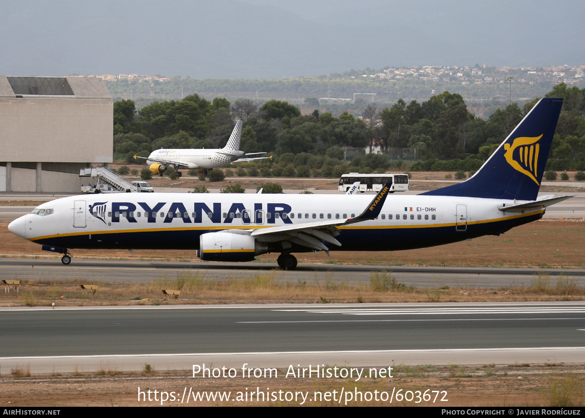 Aircraft Photo of EI-DHH | Boeing 737-8AS | Ryanair | AirHistory.net #603672