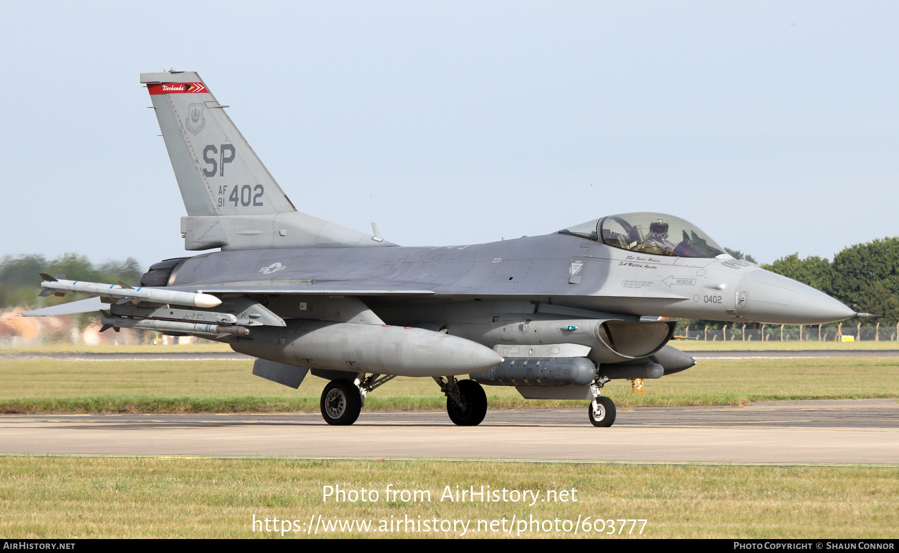 Aircraft Photo of 91-0402 / AF91-402 | Lockheed F-16CM Fighting Falcon | USA - Air Force | AirHistory.net #603777