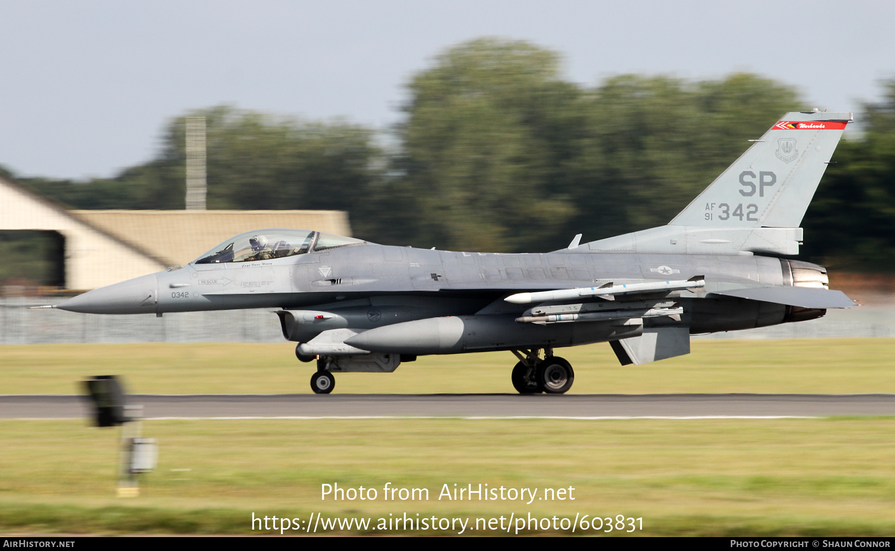 Aircraft Photo of 91-0342 / AF91-342 | General Dynamics F-16CM Fighting Falcon | USA - Air Force | AirHistory.net #603831