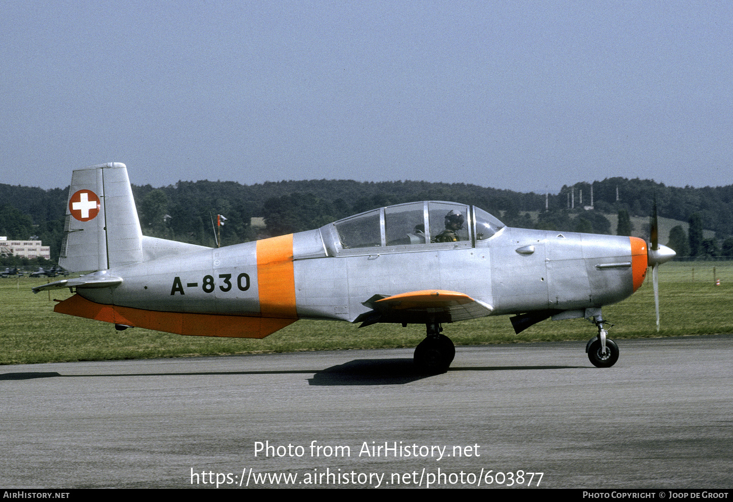 Aircraft Photo of A-830 | Pilatus P-3-05 | Switzerland - Air Force | AirHistory.net #603877