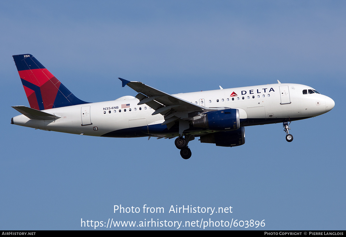 Aircraft Photo of N354NB | Airbus A319-114 | Delta Air Lines | AirHistory.net #603896