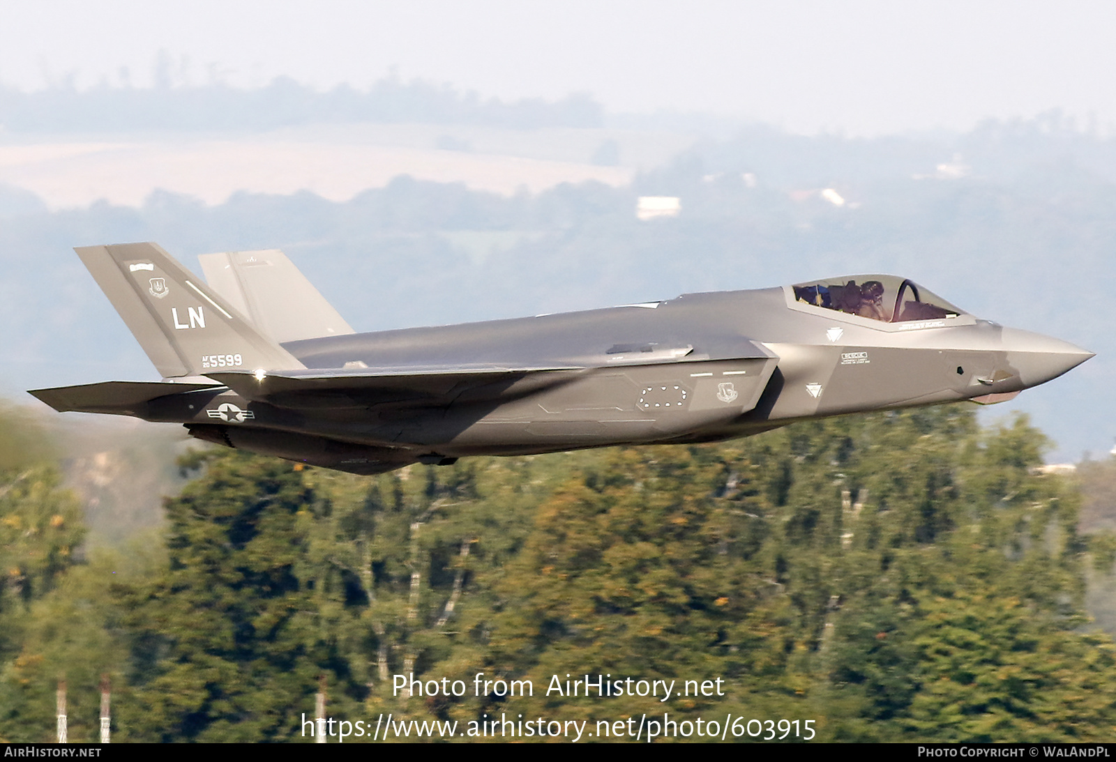 Aircraft Photo of 20-5599 / AF20-5599 | Lockheed Martin F-35A Lightning II | USA - Air Force | AirHistory.net #603915