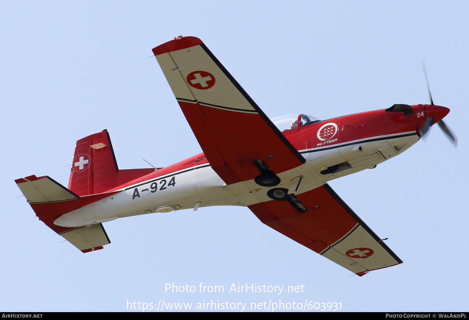 Aircraft Photo of A-924 | Pilatus NCPC-7 | Switzerland - Air Force | AirHistory.net #603931