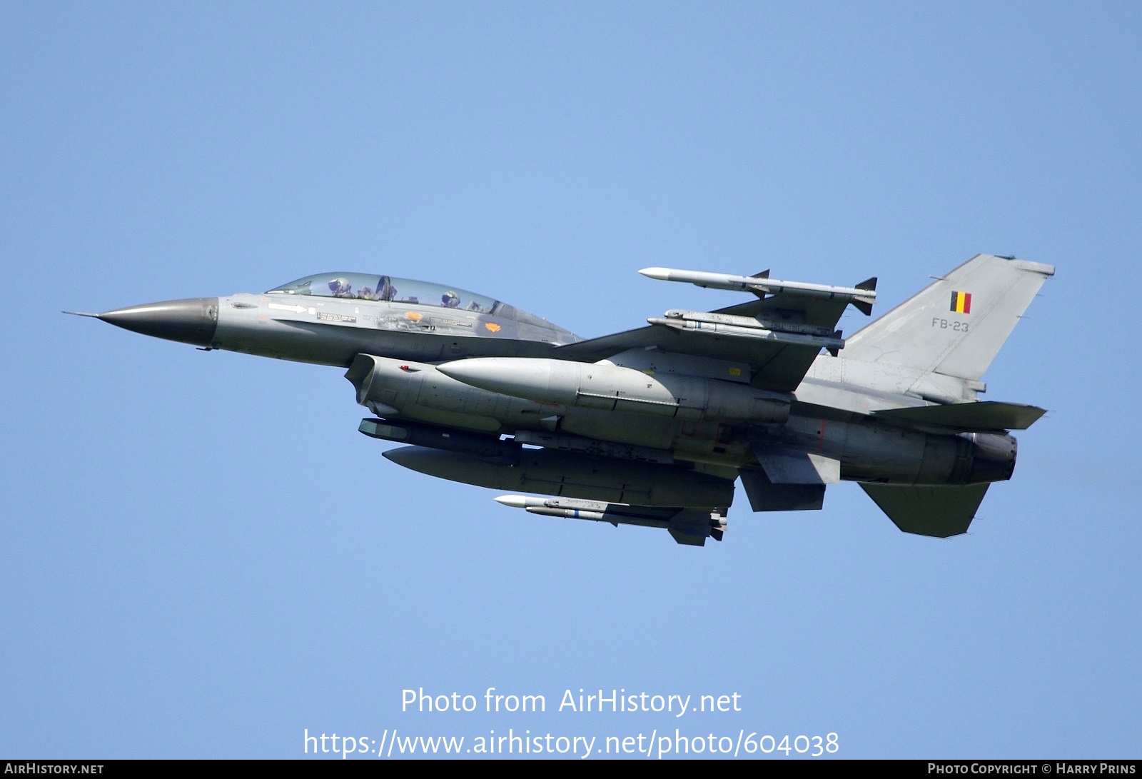 Aircraft Photo of FB-23 | General Dynamics F-16BM Fighting Falcon | Belgium - Air Force | AirHistory.net #604038