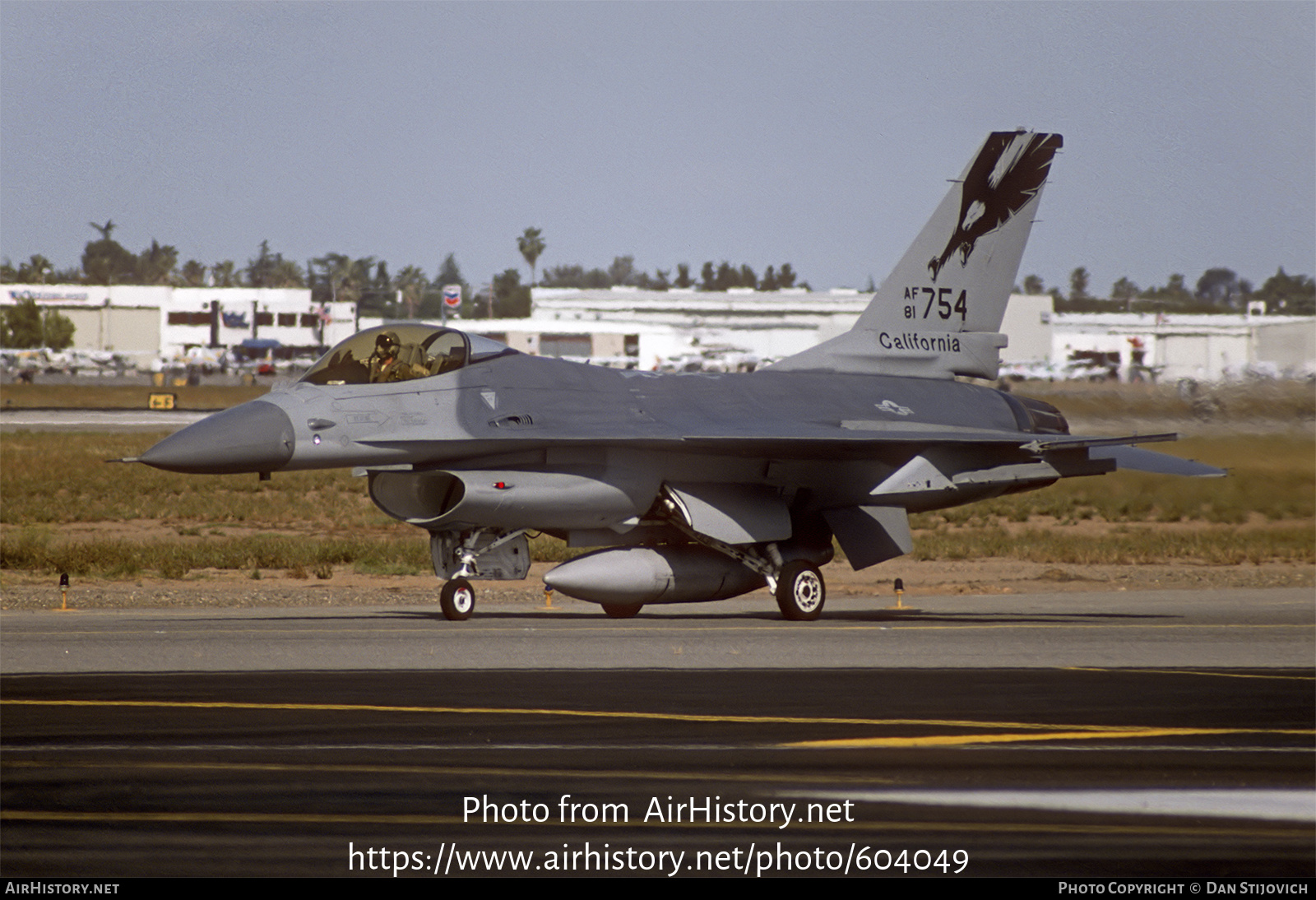 Aircraft Photo of 81-0754 / AF81-754 | General Dynamics F-16A/ADF Fighting Falcon | USA - Air Force | AirHistory.net #604049