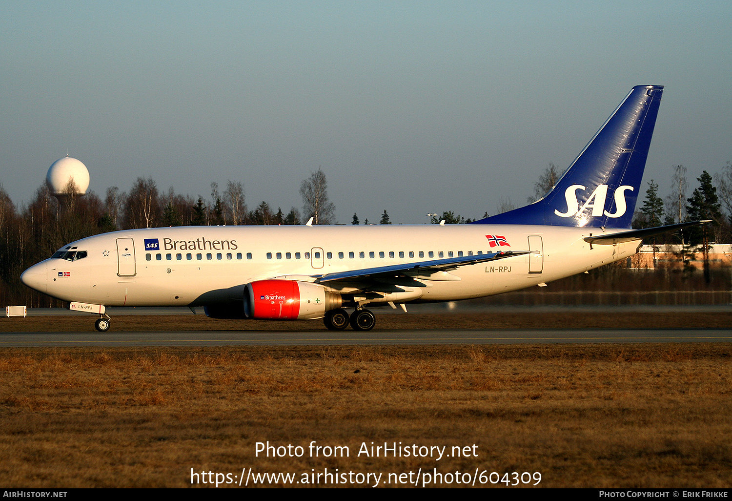 Aircraft Photo of LN-RPJ | Boeing 737-783 | SAS Braathens | AirHistory.net #604309