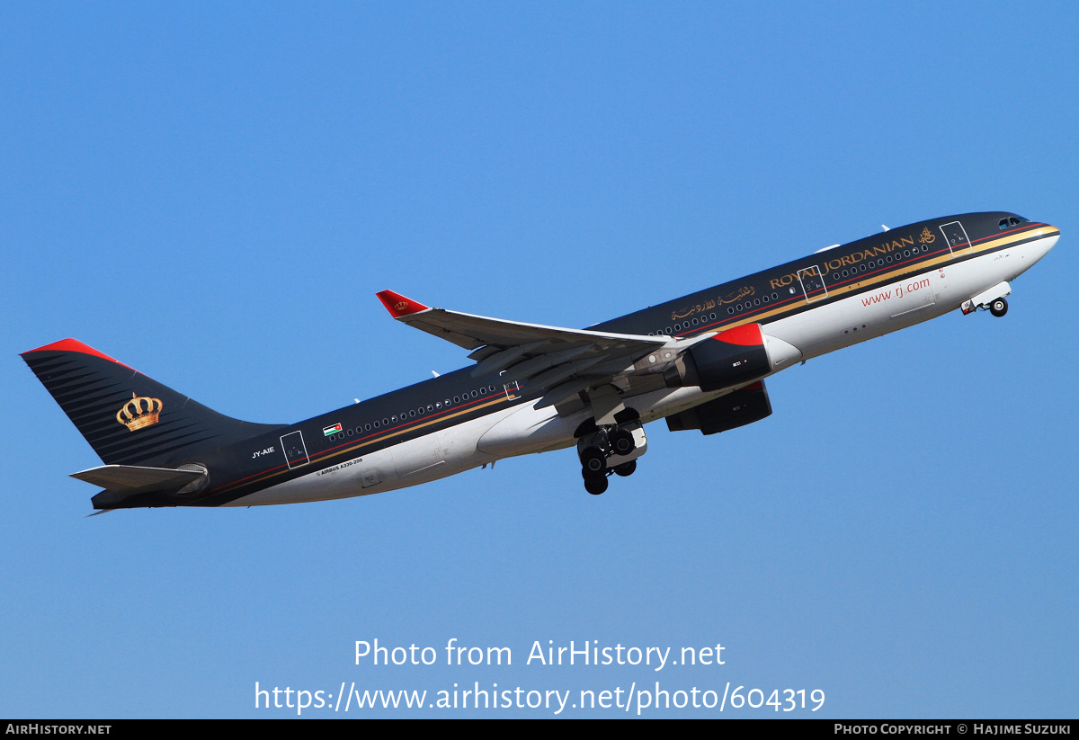 Aircraft Photo of JY-AIE | Airbus A330-223 | Royal Jordanian Airlines | AirHistory.net #604319