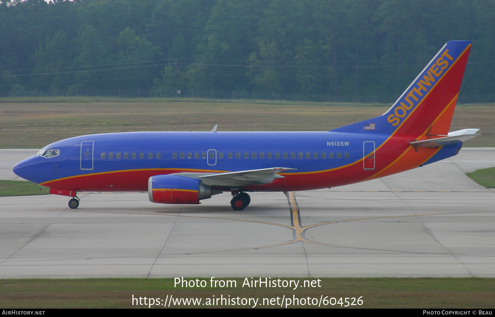 Aircraft Photo of N513SW | Boeing 737-5H4 | Southwest Airlines | AirHistory.net #604526