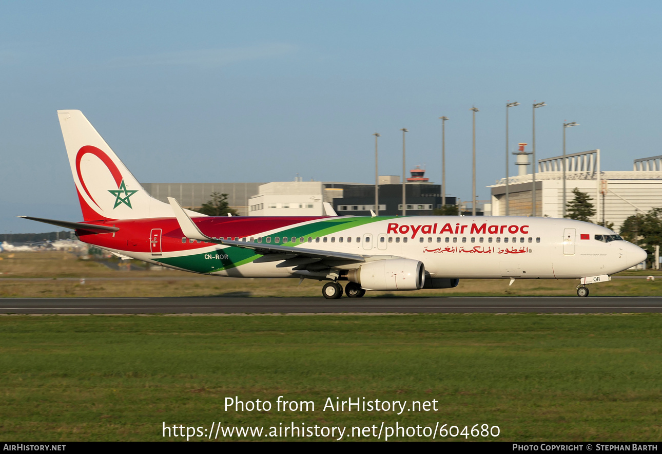 Aircraft Photo of CN-ROR | Boeing 737-8B6 | Royal Air Maroc - RAM | AirHistory.net #604680