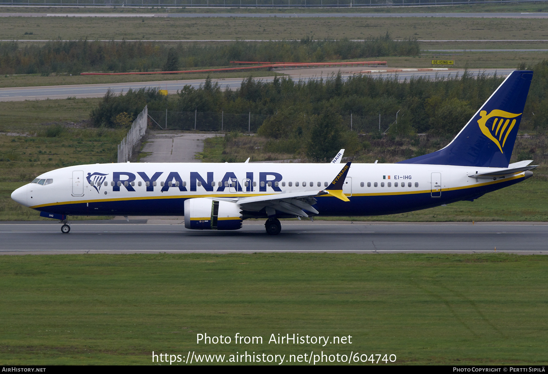 Aircraft Photo of EI-IHG | Boeing 737-8200 Max 200 | Ryanair | AirHistory.net #604740