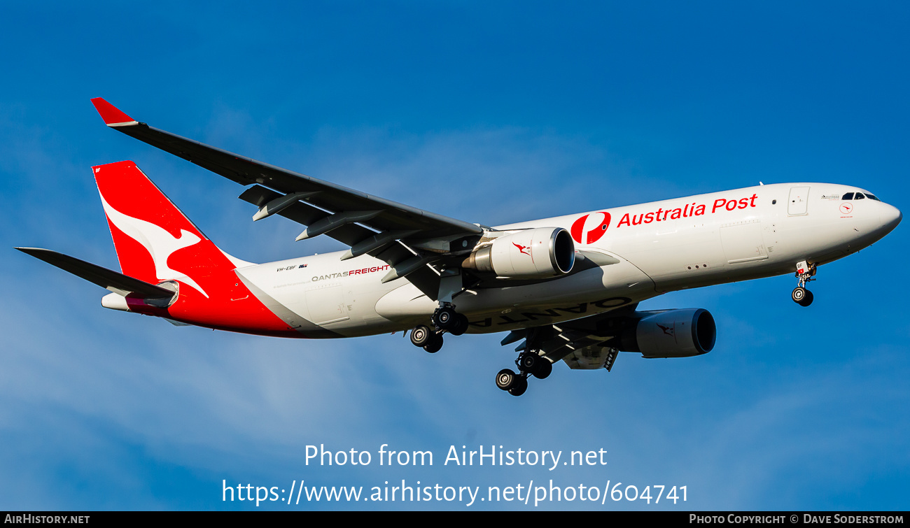 Aircraft Photo of VH-EBF | Airbus A330-202 | Australia Post | AirHistory.net #604741