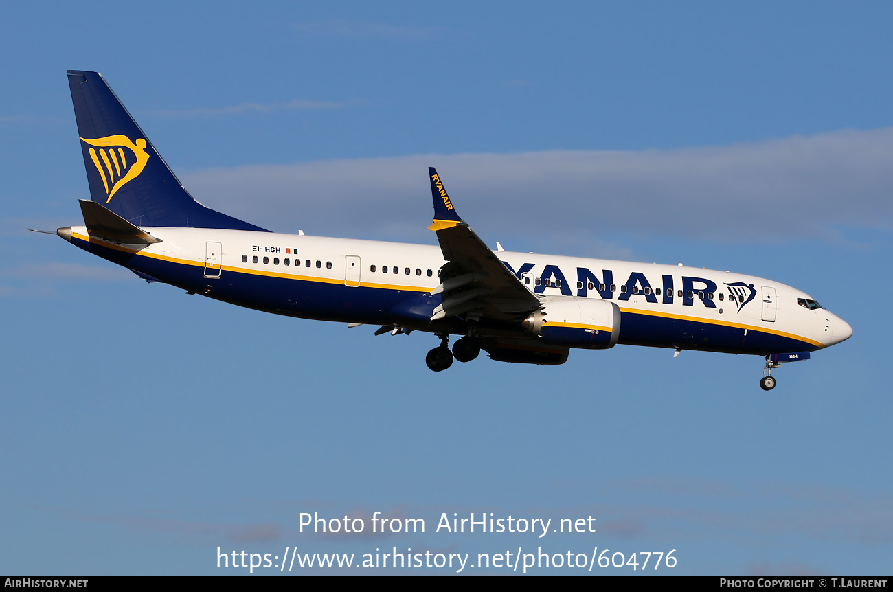 Aircraft Photo of EI-HGH | Boeing 737-8200 Max 200 | Ryanair | AirHistory.net #604776