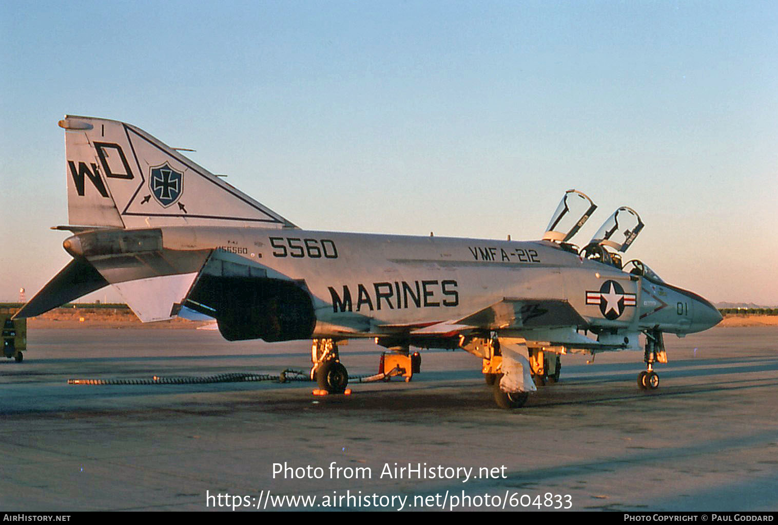 Aircraft Photo of 155560 / 5560 | McDonnell Douglas F-4J Phantom II | USA - Marines | AirHistory.net #604833